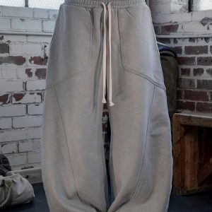 Solid Loose Hip-hop Drawstring Pants