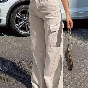 Pocket Cargo Straight Pants
